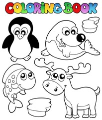 Coloring book winter topic 2