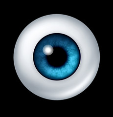 Human blue Eye ball