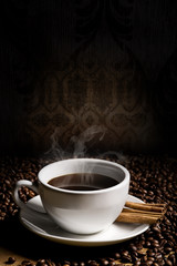 hot cup of coffee