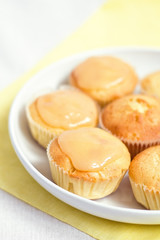 Plate with house cakes