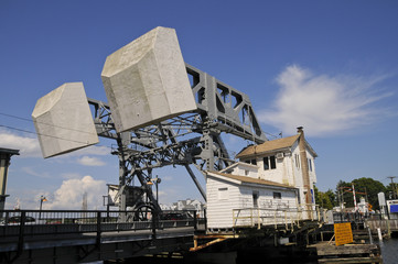 Zugbrücke, Mystic, Connecticut, USA