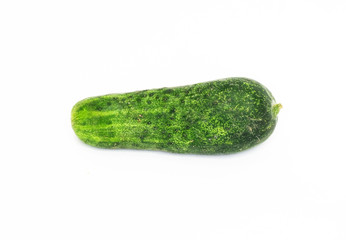 Cucumber isolated on white background.