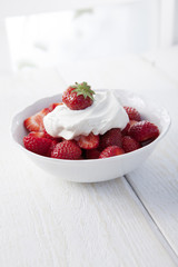 Erdbeeren mit Sahne