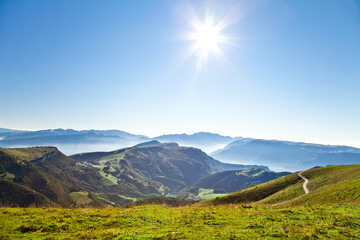 Obraz premium at the top of the Alps
