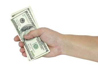 dollars white background