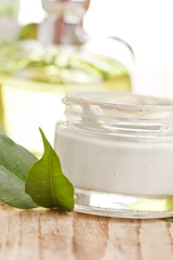 botte of organic cream