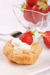 Small strawberry tart