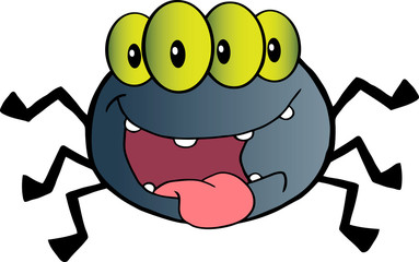 Four Eyed Creepy Spider