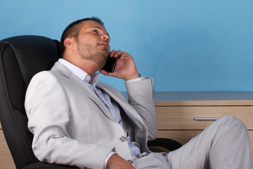 business man in ufficio