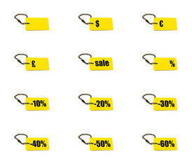 Multiple card product discount tags