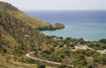 An isolated village in timor leste