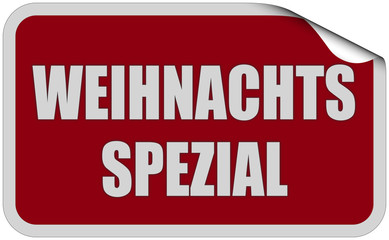 Sticker durot eckig curl oben WEIHNACHTSSPEZIAL