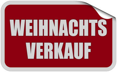 Sticker durot eckig curl oben WEIHNACHTSVERKAUF