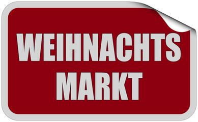 Sticker durot eckig WEIHNACHTSMARKT