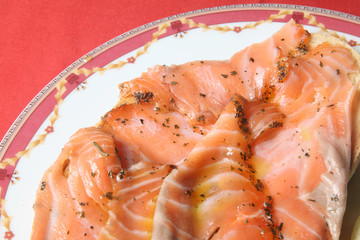 salmon marinado