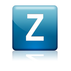 Boton cuadrado azul letra Z