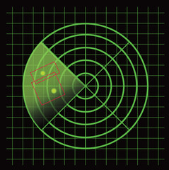 Radar screen - vector