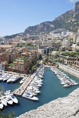 Naklejka premium Monaco Harbor