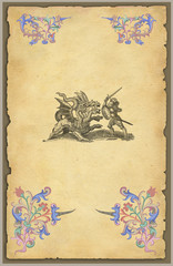 Old dragon illustration