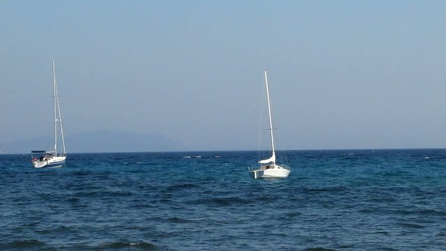 Voiliers au mouillage &agrave; La Ciotat