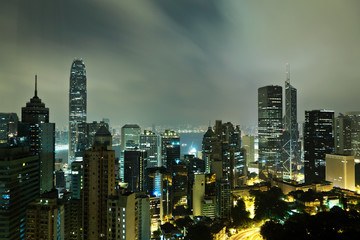 Fototapeta na wymiar Hong Kong at mid night