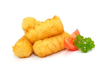 Kroketten, Petersilie, Tomate