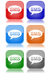 SMS  "6 buttons of different colors"