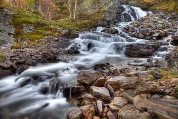Obraz premium Silverfallet in Schweden - Jämtland