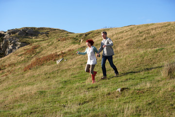 Couple in countryside