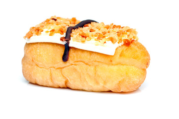 close up donut on isolate