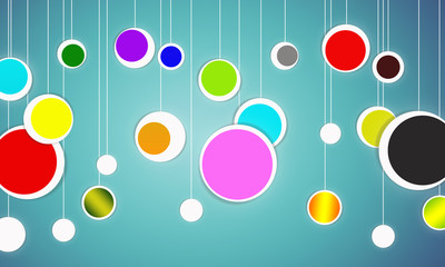 abstract colorful circle design