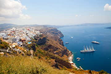 Fototapeta premium Thira, Santorini, Greece