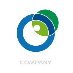 Logo letter O, green energy # Vector