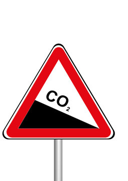Schild Reduzierung CO2