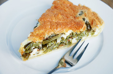 Quiche with green Beans