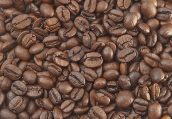 Coffee beans background