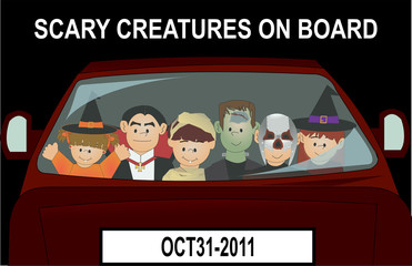 on board scary creatures