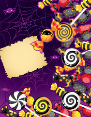 Halloween candy card