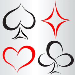 Obraz premium card suits