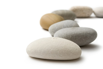 Stones isolated on the white background