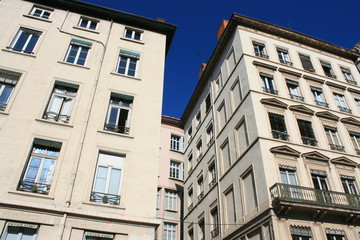 façades d'immeubles