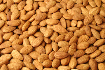 Almonds background