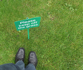 Keep off the grass