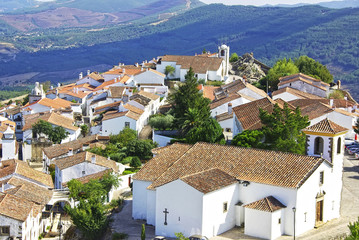 Fototapeta na wymiar Krajobraz Marvao, starej wsi, Portugalia.