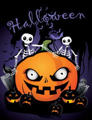 halloween pumpkin vector