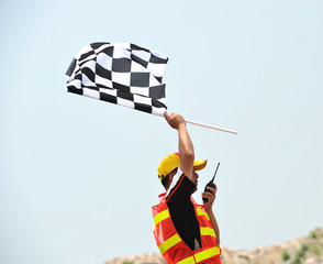 checkered racing flag