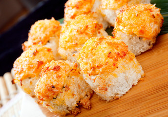 set of japanese sushi.