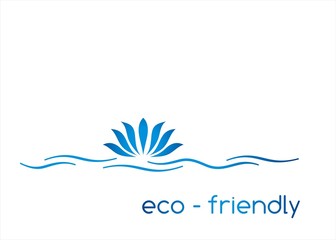 Fototapeta na wymiar Ekologiczny projekt logo firmy