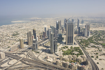 aerial view of Dubai