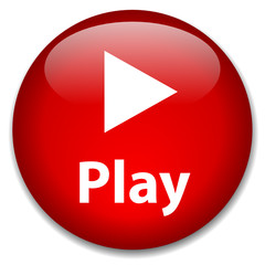 PLAY Web Button (watch view video icon media player live music)